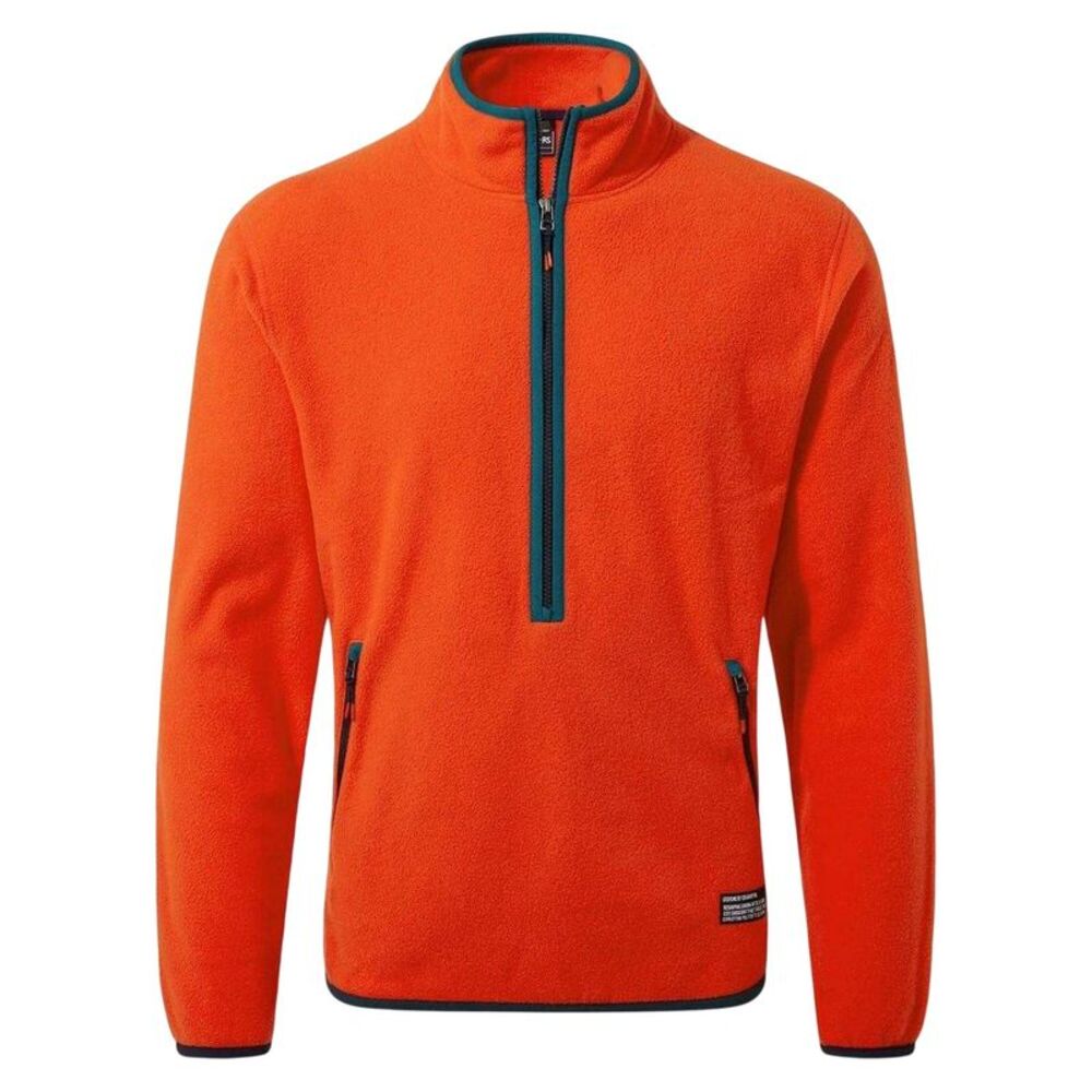 Craghoppers Mens Mock Neck Regular Sweatshirt / Macaw Red